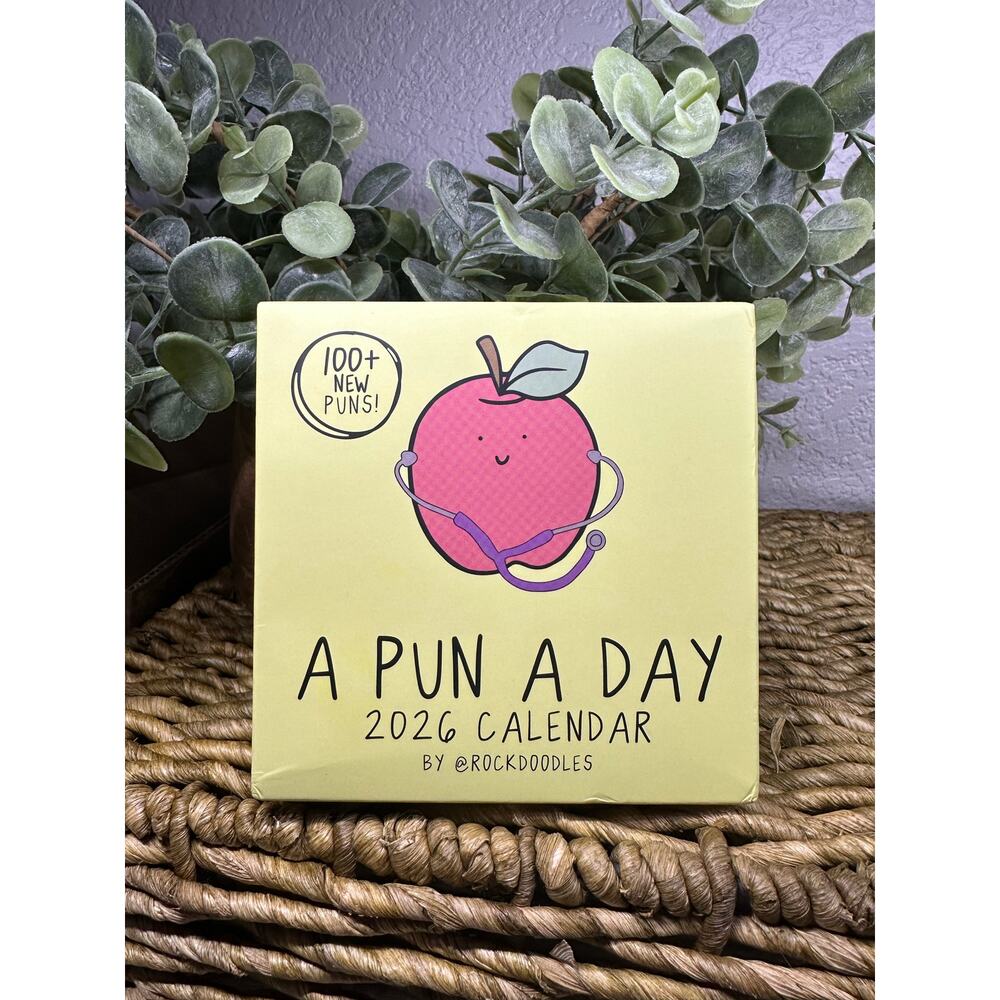 Rockdoodles 2026 Punny‎ Day-to-Day Desk Calendar